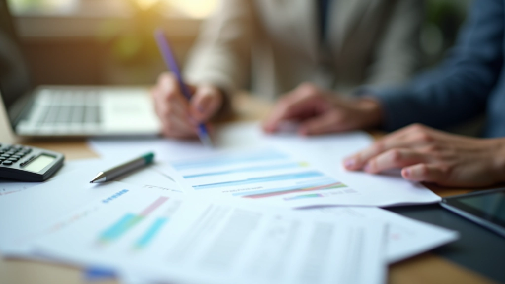 Spațiu de lucru organizat pentru planificare financiară